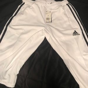 White Adidas 3/4 tiro pants. - Men’s Size medium